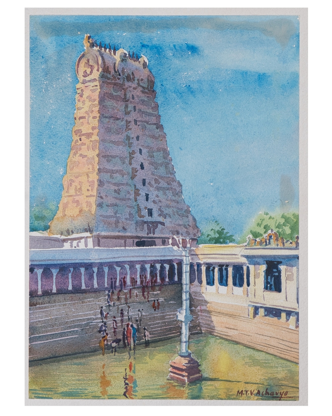 Srirangam Temple with Gopura